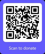 QR code for Stripe card donations